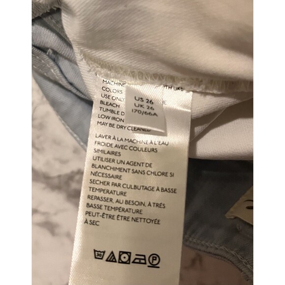 NEW Free People Ombre Bootcut Jeans Womens 26 Blue White Boho Hippy Tie Dye Y2K - Picture 4 of 7